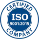 ISO 9001:2015 Quality Management certification badge