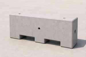 Precast concrete hoarding block for temporary site fencing in Dubai