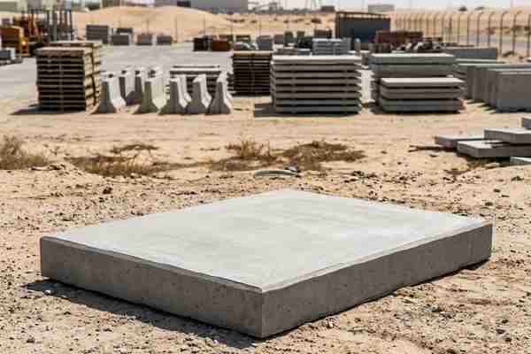 Reinforced precast concrete HVAC equipment pad (AC slab), UAE