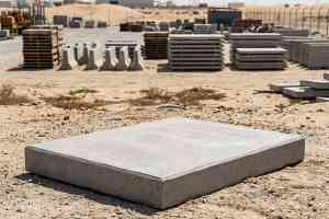 Reinforced precast concrete HVAC equipment pad (AC slab), UAE
