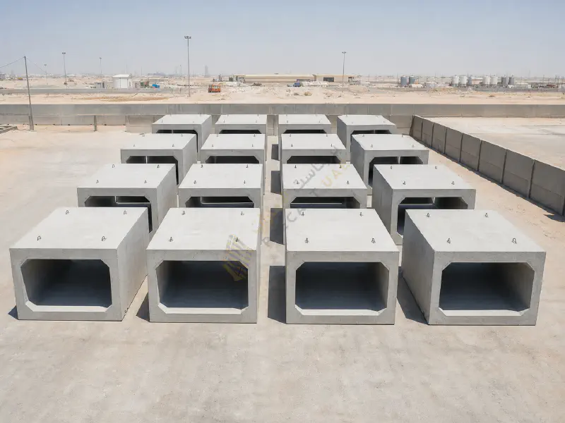 Sixteen precast concrete bunker units supplied for Dubai Petroleum