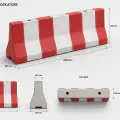 Precast concrete Jersey barrier technical shop drawing