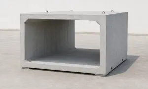 Precast concrete bunker shell unit at the UAE factory