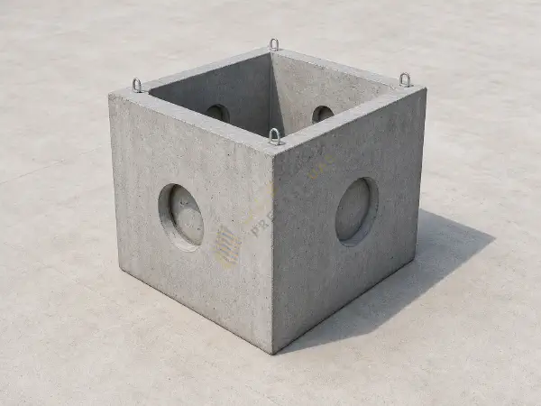 Precast concrete utility chamber for infrastructure networks