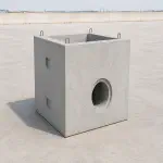 Precast concrete manhole inspection chamber, UAE