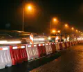 Plastic road barriers